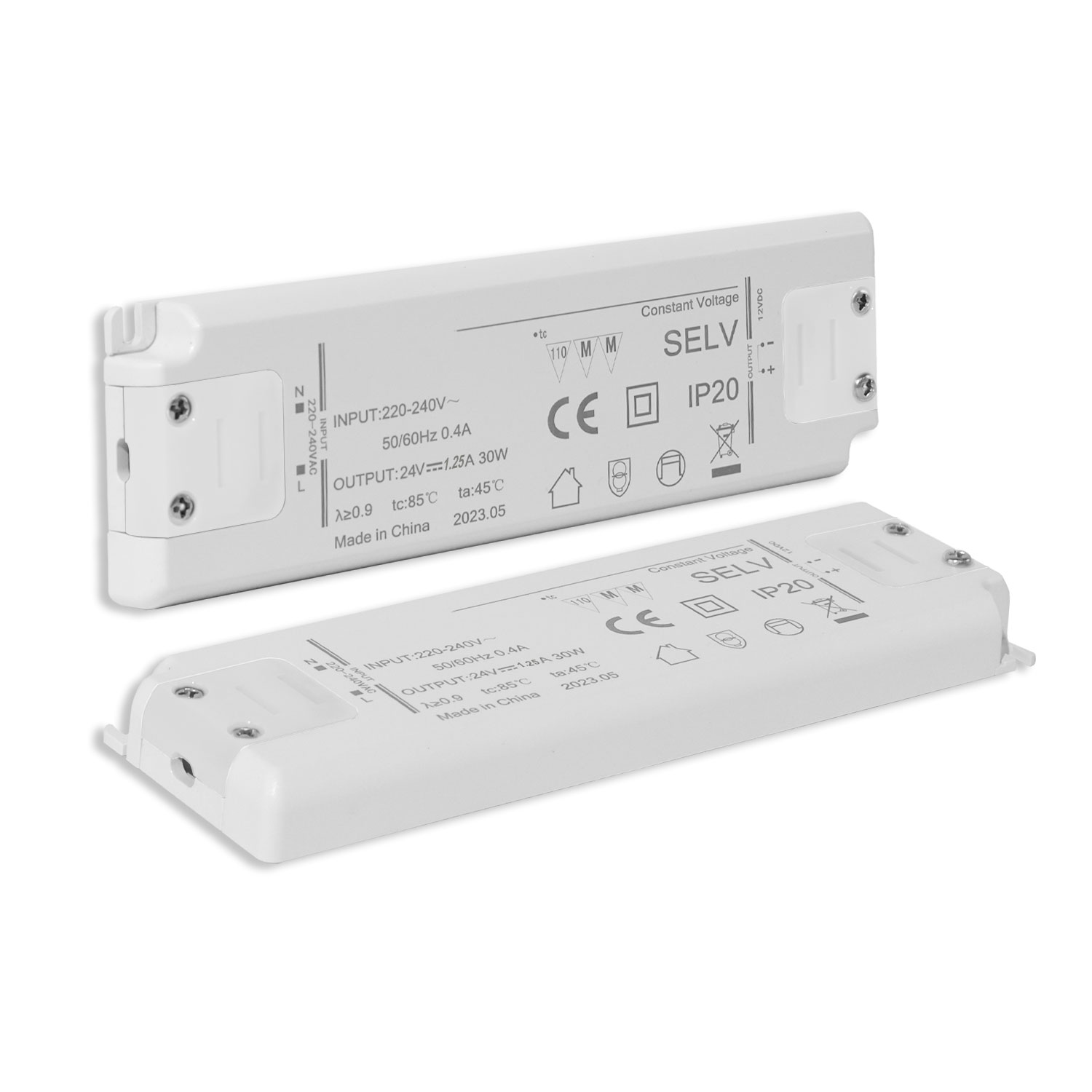 ISOLED LED Trafo 24V/DC 0-30W SELV ultraflach