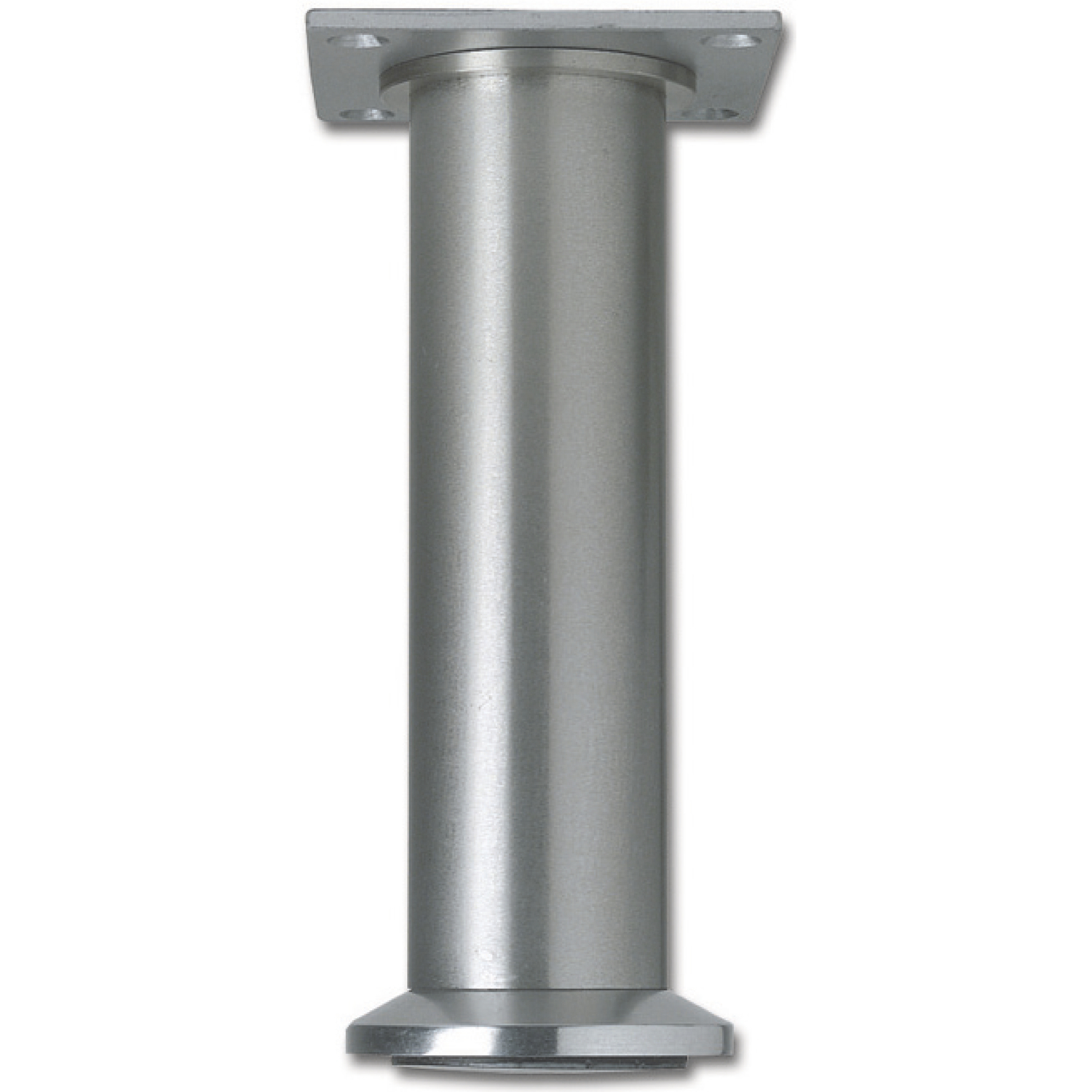 Dekorfuß Fuß ø 40 mm, Länge 160 mm, Fußteller, Aluminium gebürstet