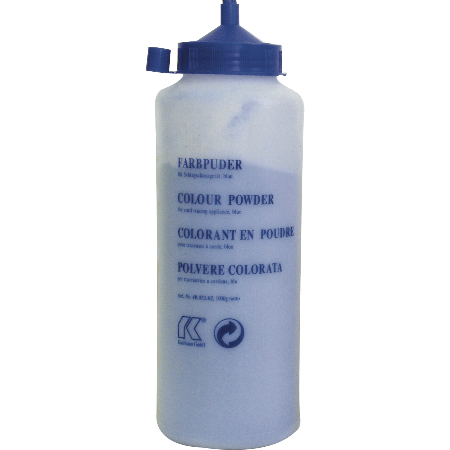 Kaufmann Farbkreide blau in Pulverform 360 Gramm in Flasche (0.36kg)