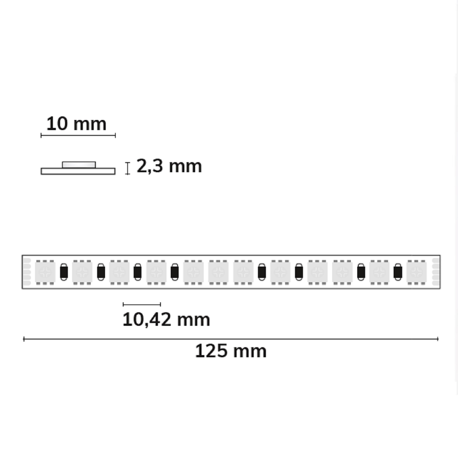 ISOLED LED RGB 48V Flexband 14,4W IP20 20m Rolle 96 LED/m
