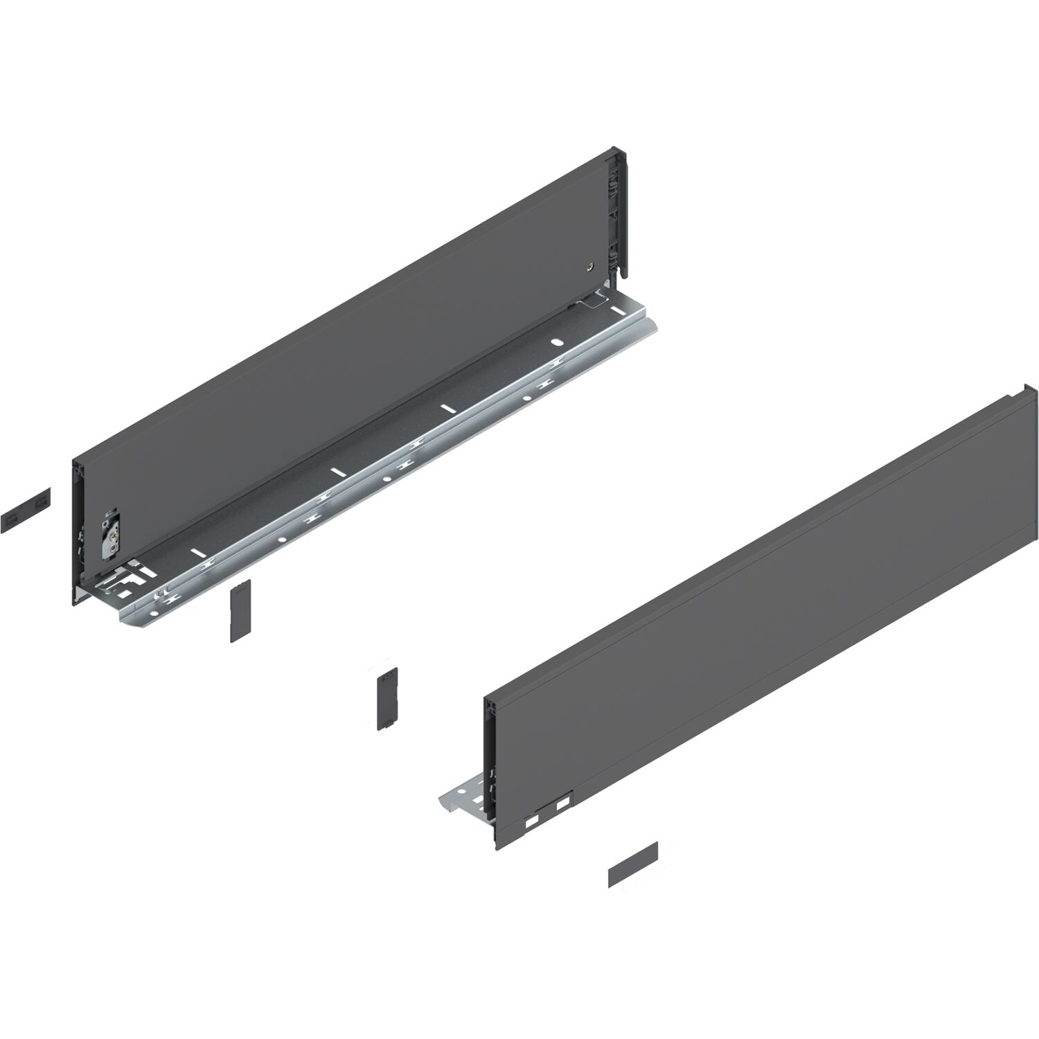 blum LEGRABOX pure Zarge Höhe K, NL 550, Oriongrau-matt