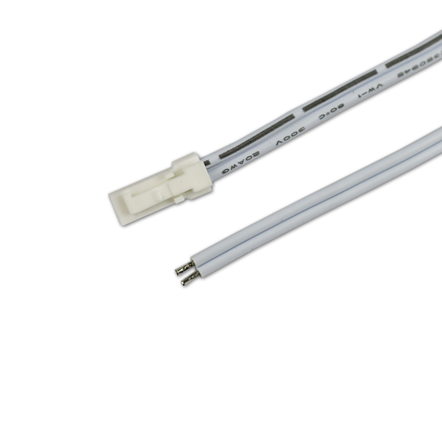 ISOLED MiniAMP Anschlussstecker male 100cm 2-polig weiß max. 3A