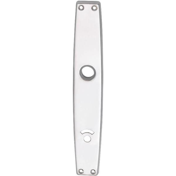 Grundmann Langschild WG 1000 FAVORIT, WC 90, für Notöffner, Alu poliert
