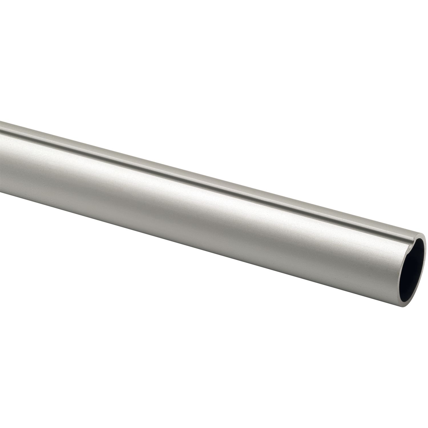 ninka Schrankrohr rund 25 x 3050 mm auf Maß Aluminium silberfarbig (250 mm)