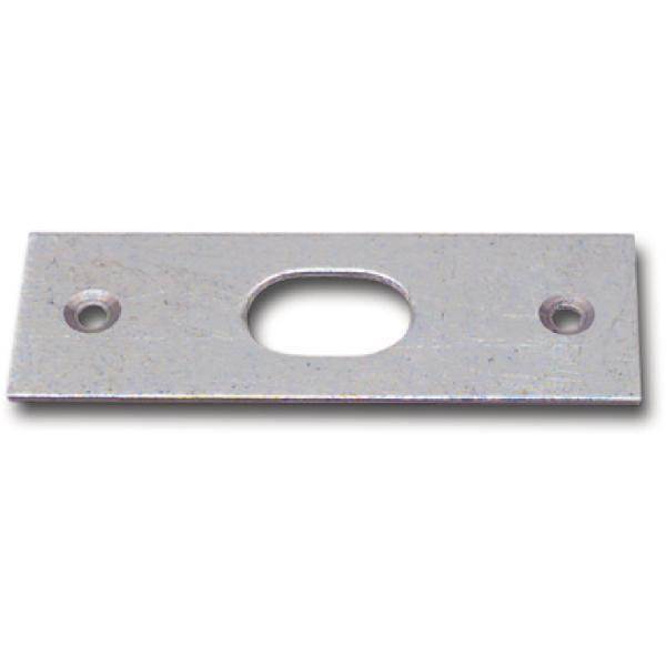 ninka Riegelschließblech gerade, mit ovalem Loch, 75 x 26 mm, verzinkt