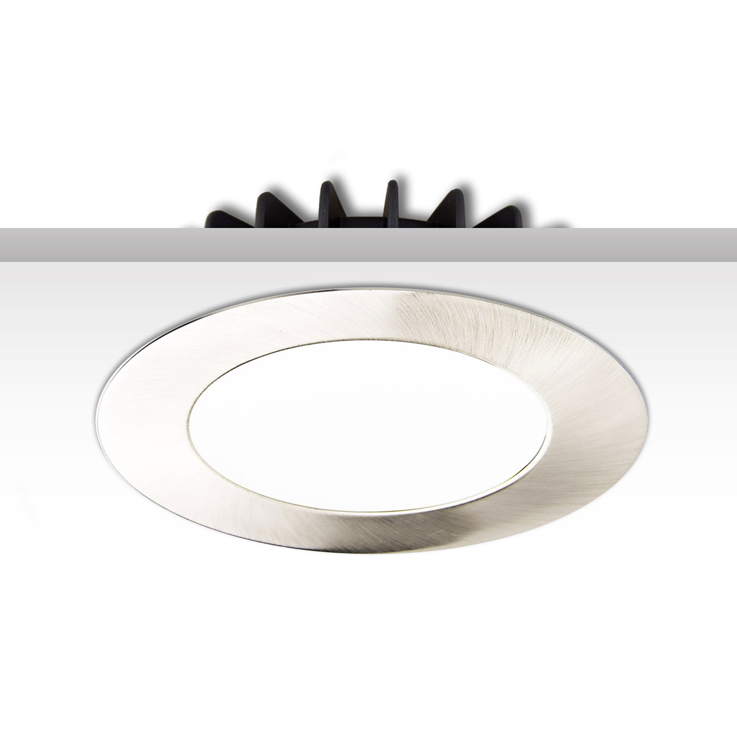 ISOLED Cover Aluminium rund chrom matt für Sys-90