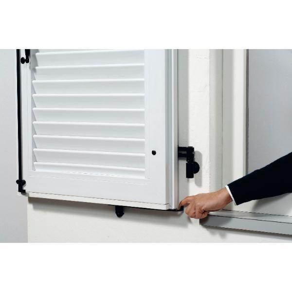Maco #14344 Rustico Komfort-Ladenhalter für Fenster selbstarretierend rechts schwarz