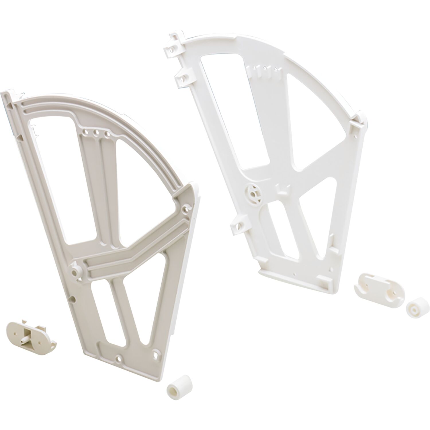 Hettich Schuhschrankbeschlag, 1 Fach, ET 135mm, EH 265mm, Kunststoff, weiß