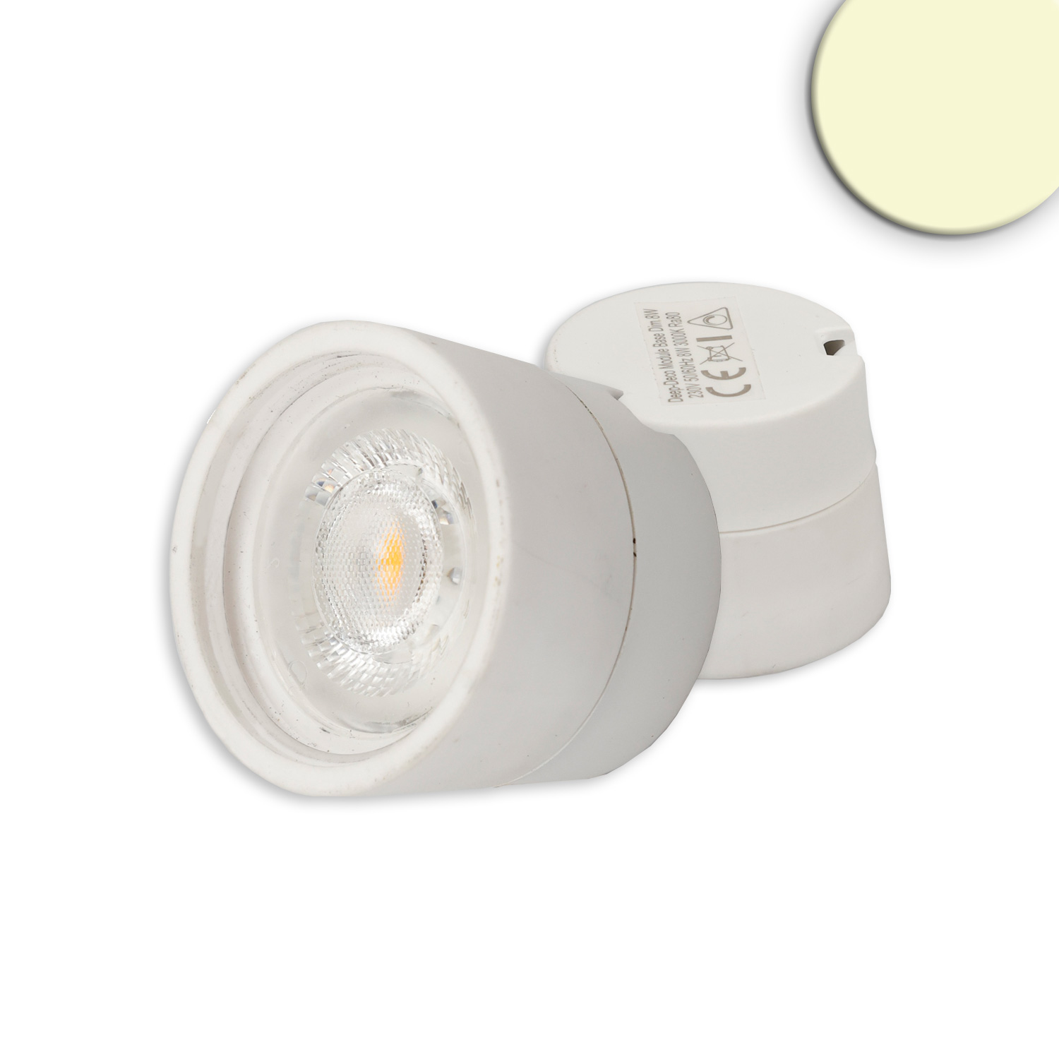 ISOLED LED Modul SYS-GU10 rund 5W CRI90 2700K dimmbar (exkl. Cover exkl. Einbaurahmen)