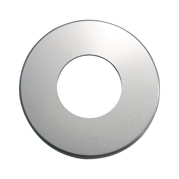 Grundmann Drückerrosette WG ø 50 mm, mit Anschraubträger "T", silber eloxiert