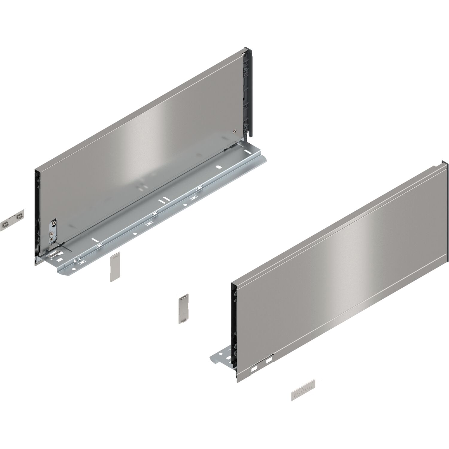 blum LEGRABOX pure Zarge Höhe C, NL 450, INOX (Anti-Fingerprint)