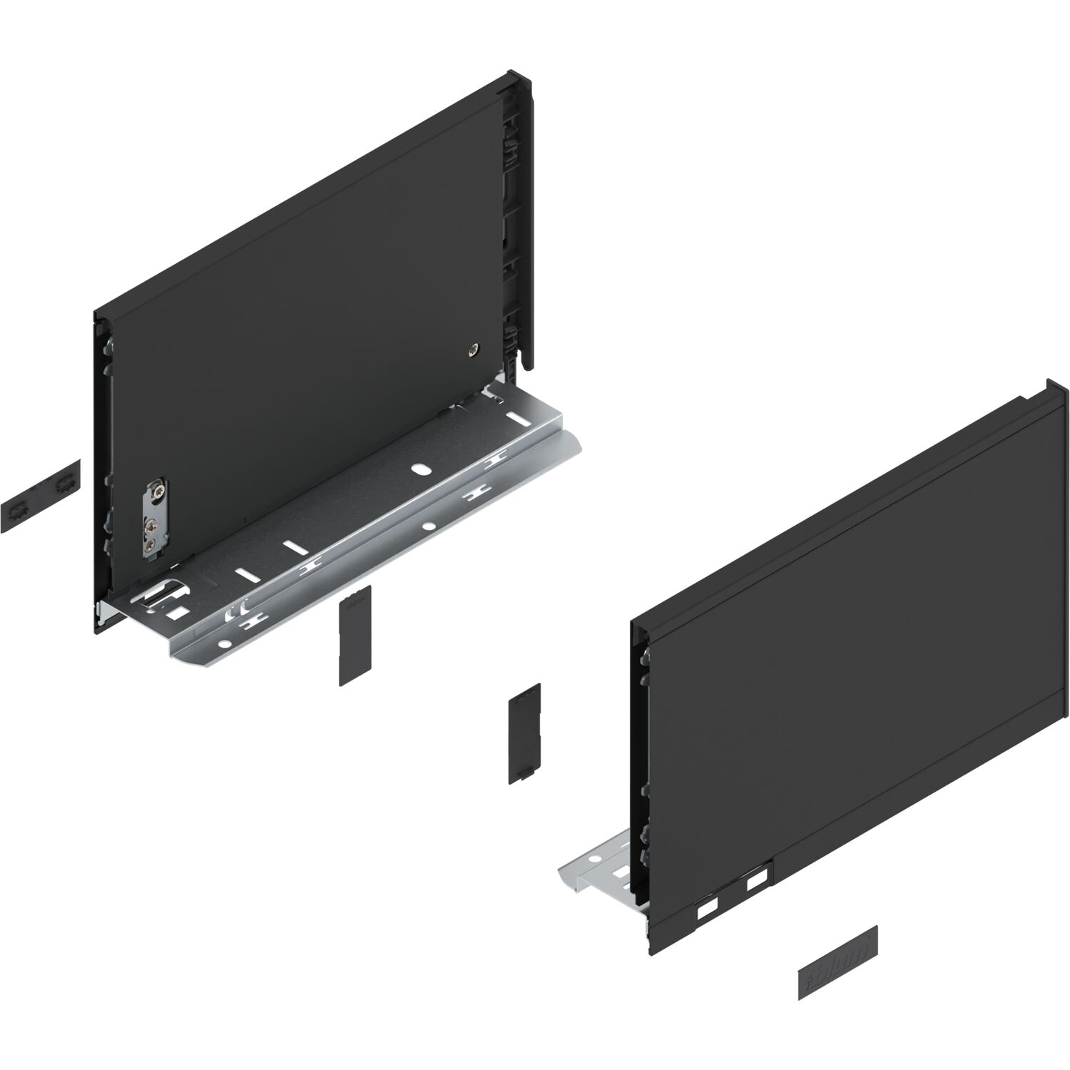 blum LEGRABOX pure Zarge Höhe C, NL 270, Carbonschwarz-matt