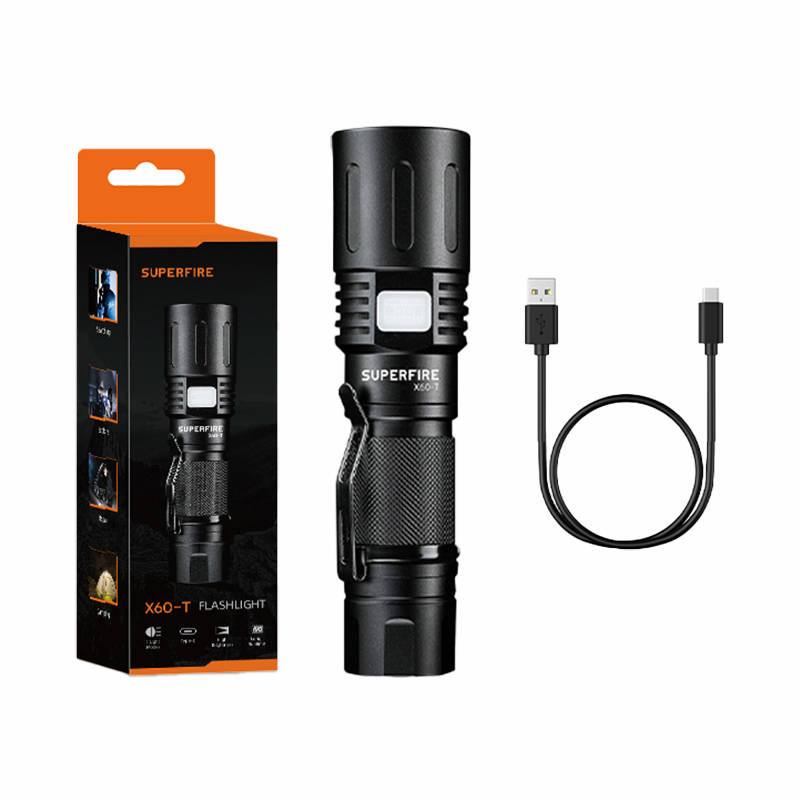 Superfire Taschenlampe X60-T 1500 Lumen USB