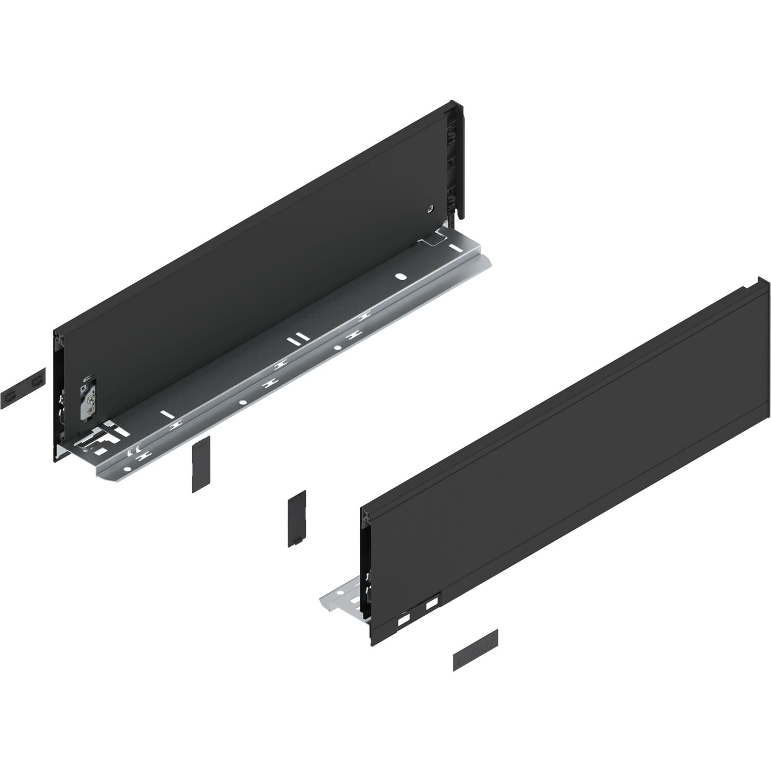 blum LEGRABOX pure Zarge Höhe K, NL 450, Carbonschwarz-matt