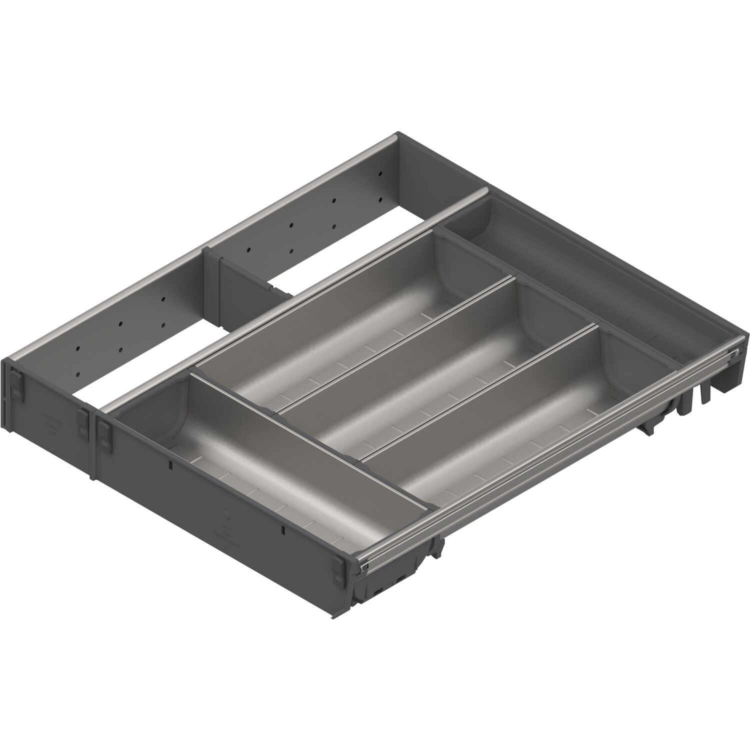 blum ORGA-LINE Einzel-Set KB 500/NL 450 mm Edelstahl/Kunststoff