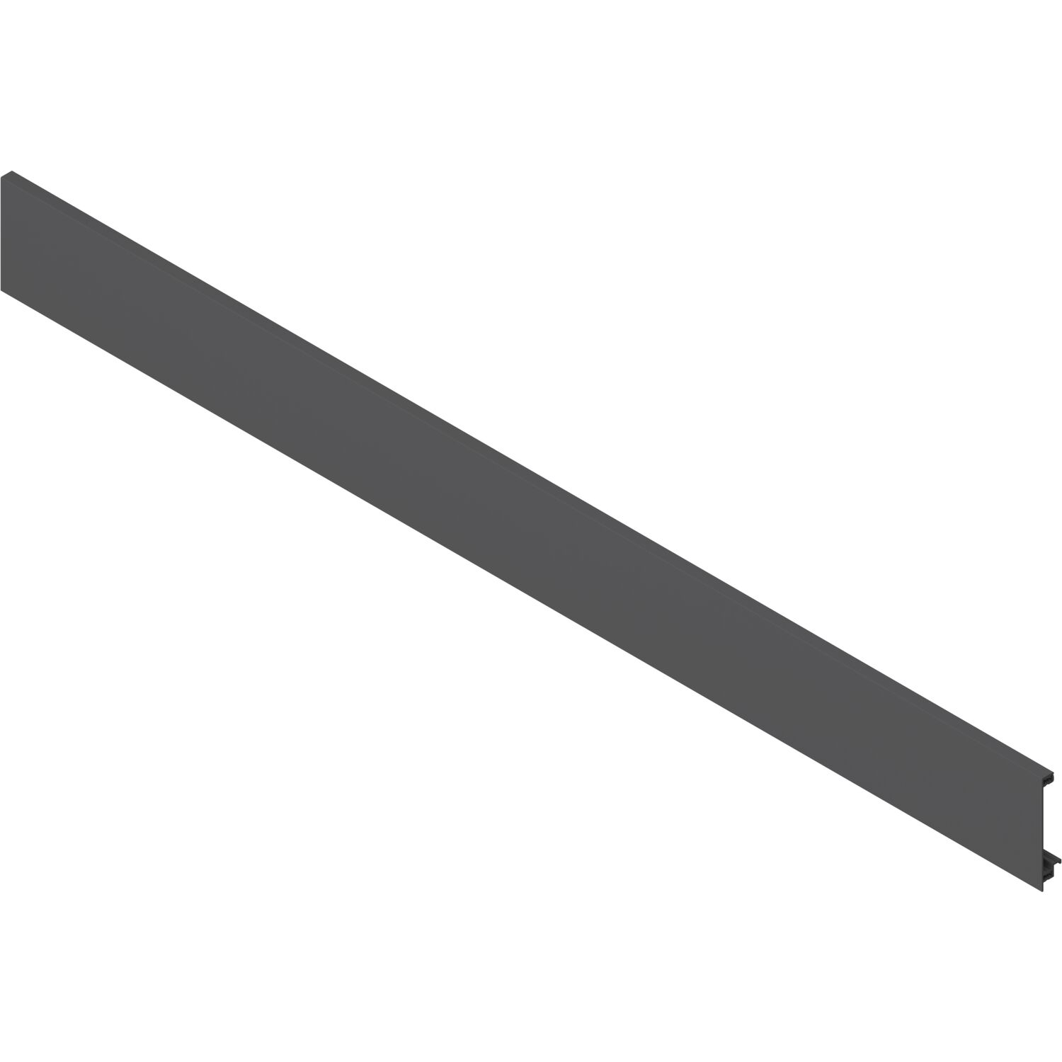 blum LEGRABOX Vorderstück ohne Nut, Länge 1043 mm, Aluminium Oriongrau-matt