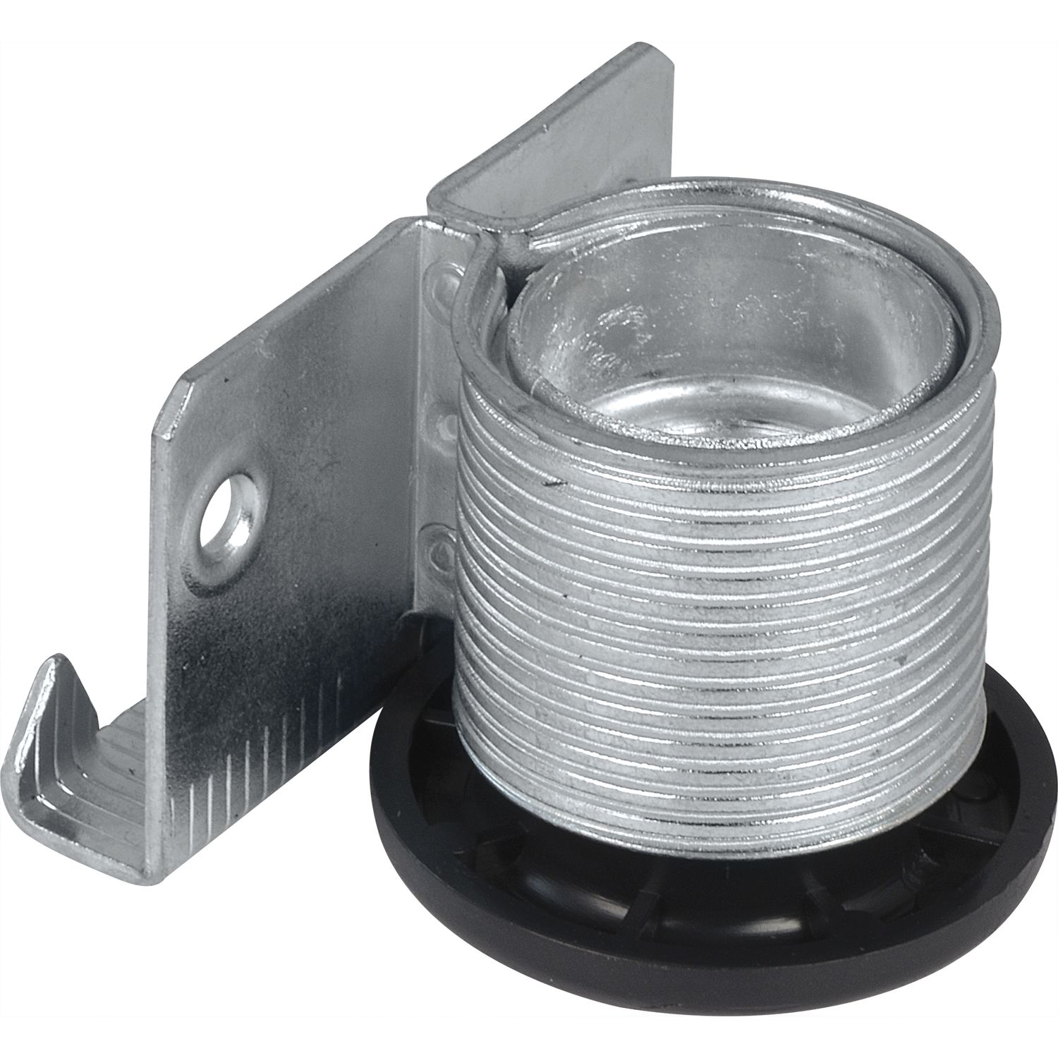 CAMAR Höhenversteller zum Einschlagen DM 38mm Stahl verzinkt/Kunststoff schwarz