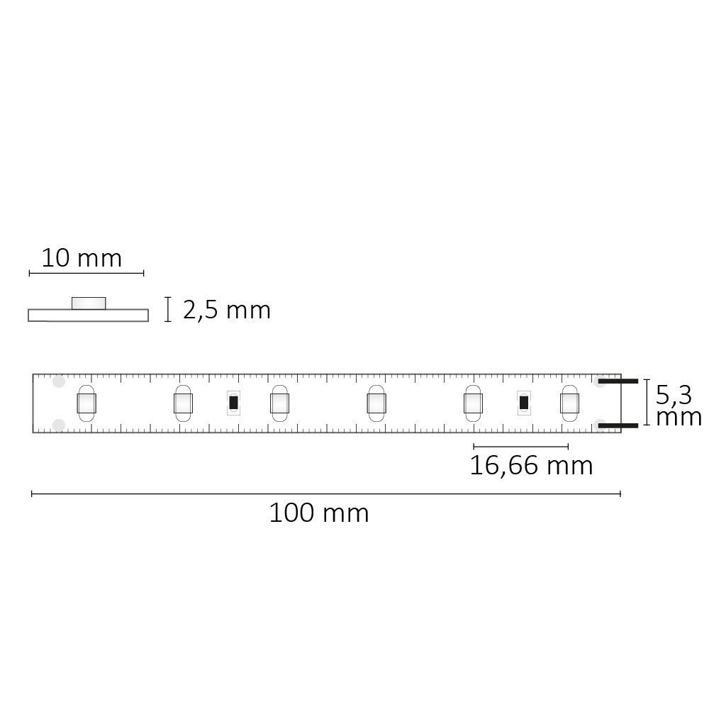 ISOLED LED SIL830 Flexband 24V DC 4,8W IP20 3000K 5m Rolle 60 LED/m