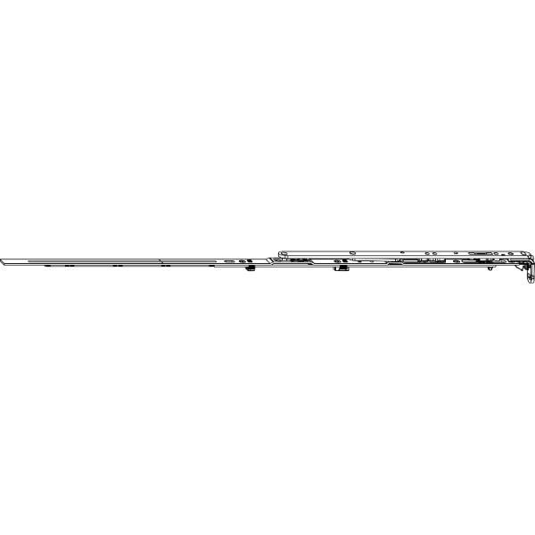 Maco #211677 MACO MM Winkelbandschere mit Sparlüftung Gr. 800 silber rechts (211677)