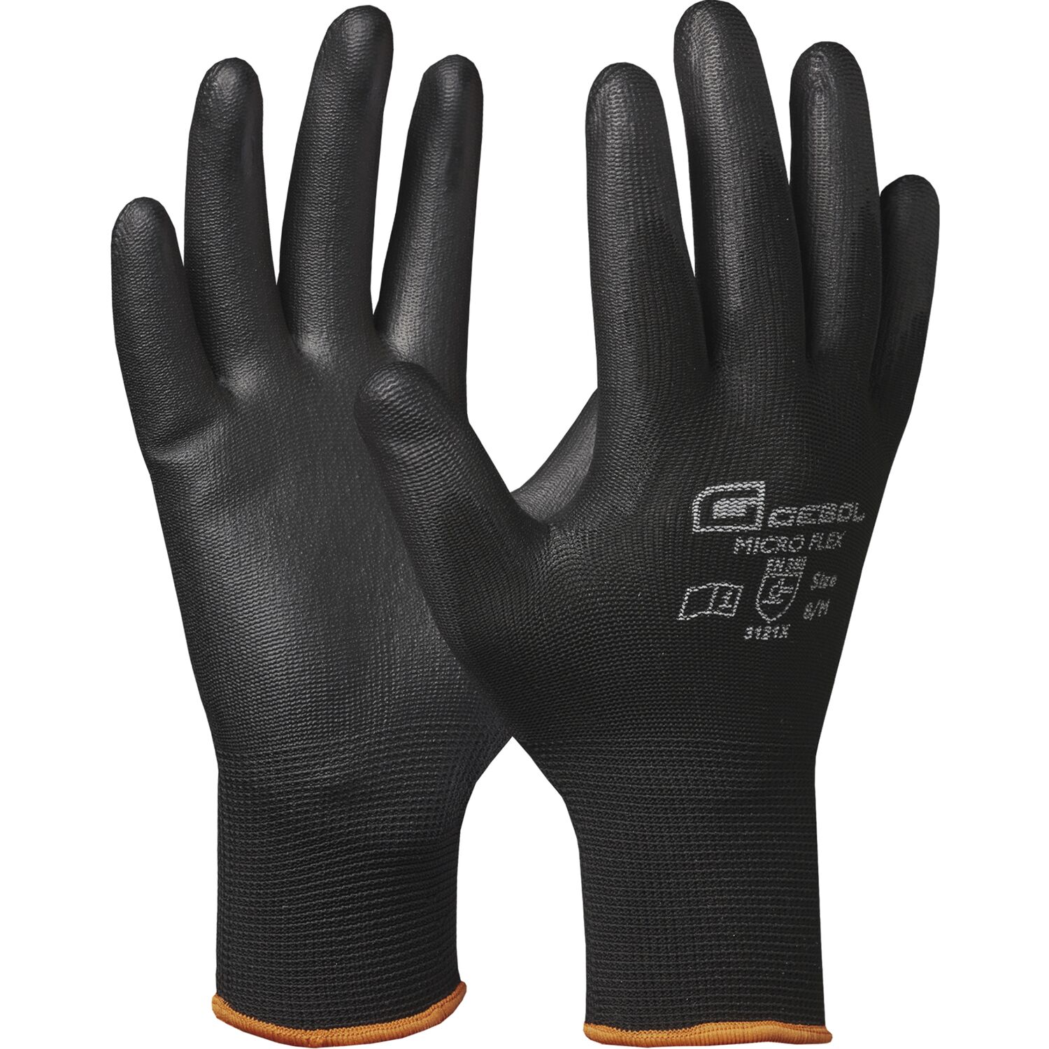 Gebol Schutzhandschuh Micro Flex schwarz Größe 8