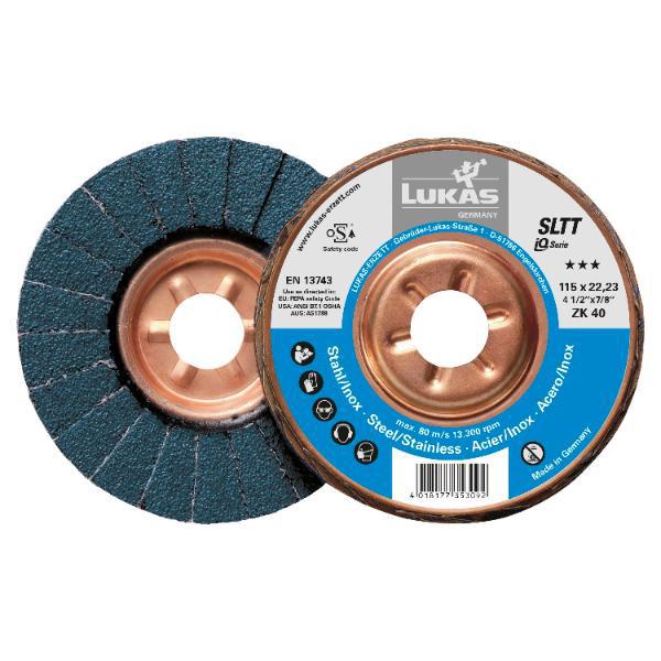 Lukas Schleiflamellenteller SLTT Zirkonkorund ø 125 mm Korn 60