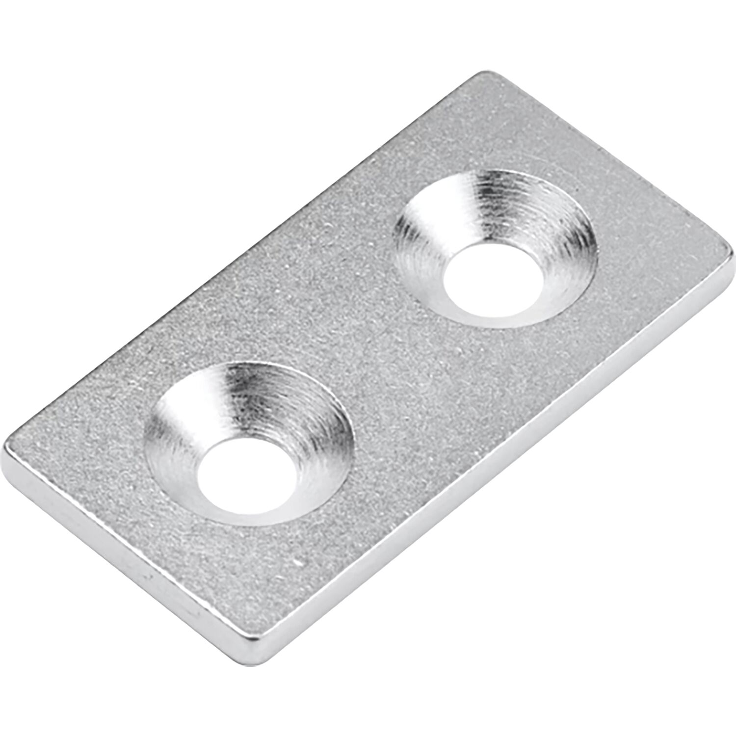 Supermagnete Magnetgegenstück 40 x 20 mm mit Bohrung