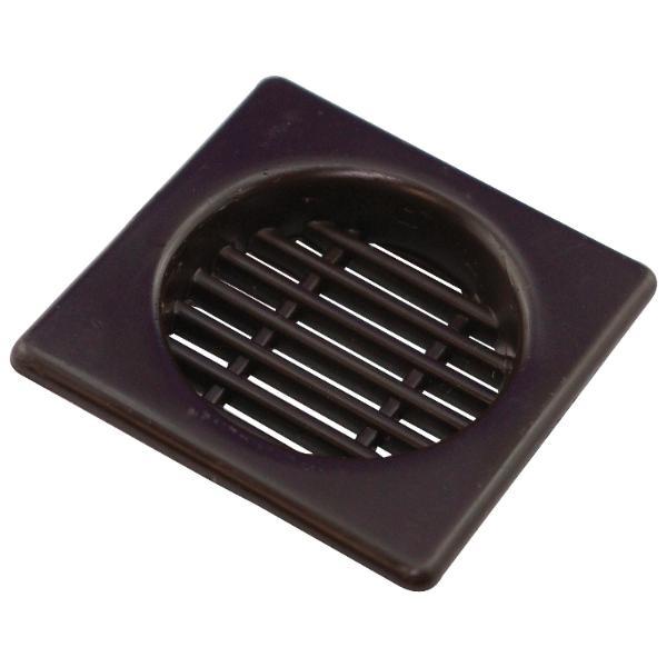 ninka Lüftungsgitter ø 36 mm/43 x 43 mm Kunststoff Braun