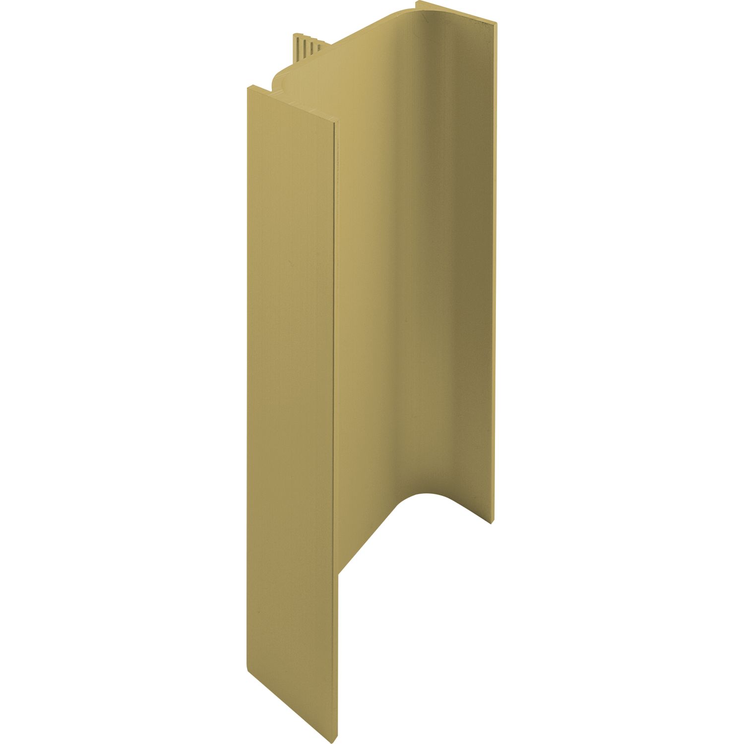 Griffmulde Aktor C-Profil vertikal, Länge 5000 mm, Aluminium gold matt