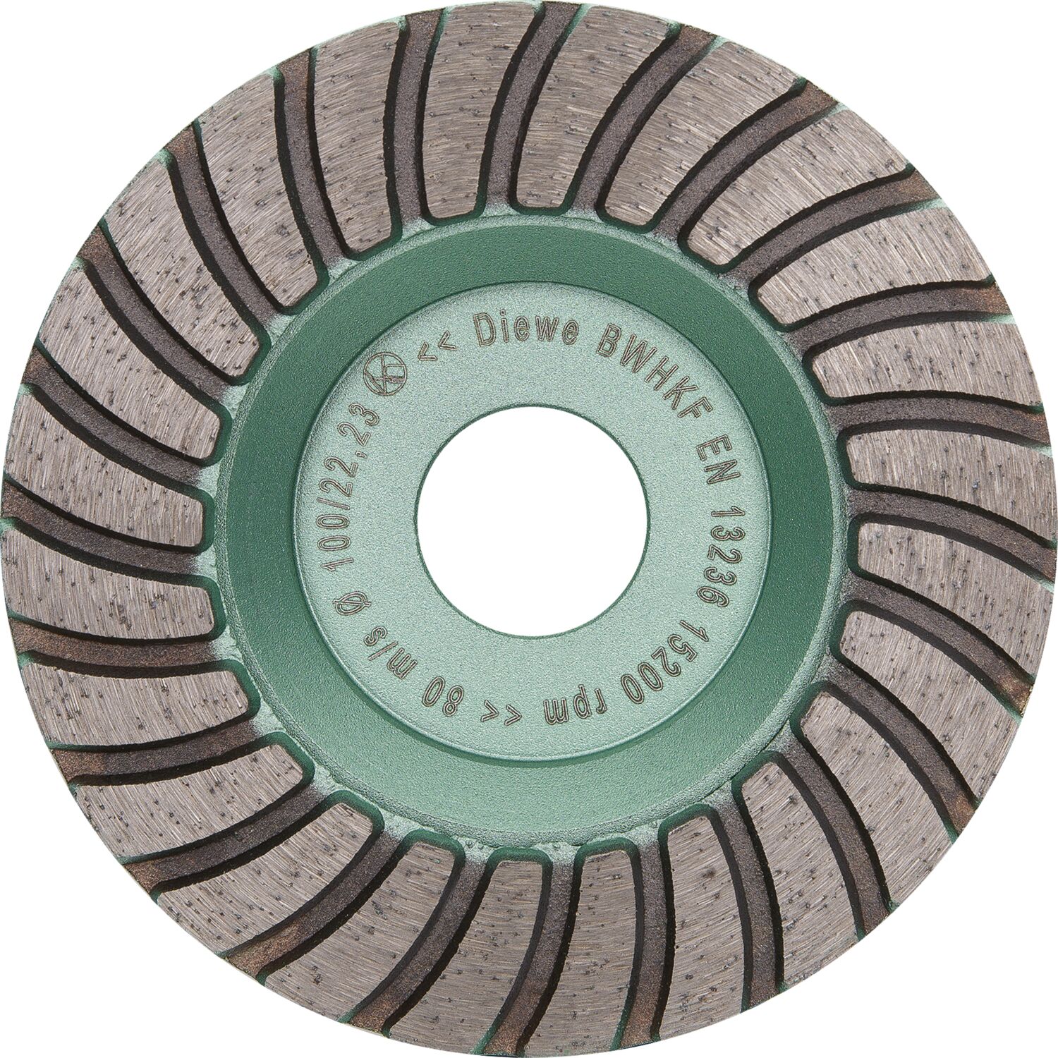 DIEWE Diamant-Trockenschleifteller Premium Line Turbo 100 x 18 x 22.23 mm