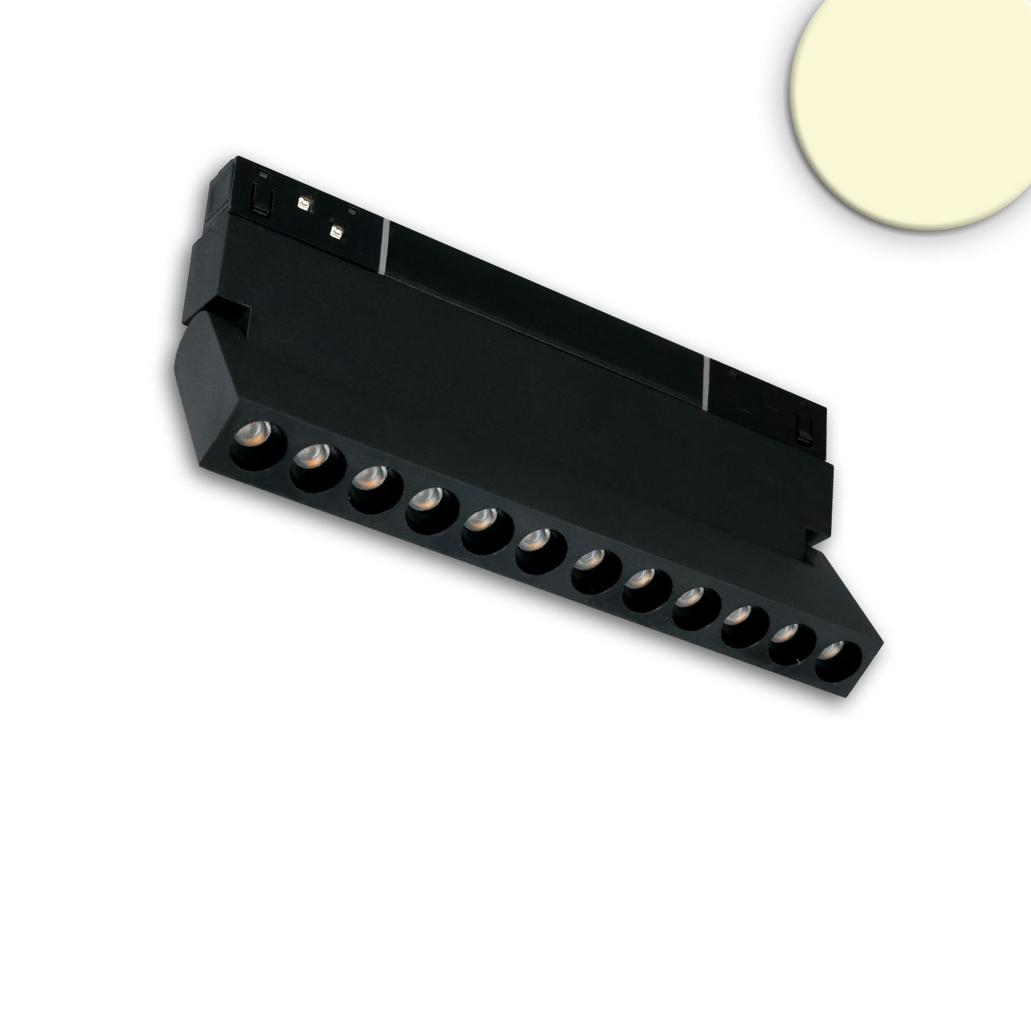 ISOLED Track48 Raster-Schienen-Strahler 22cm schwarz 12W 36° UGR