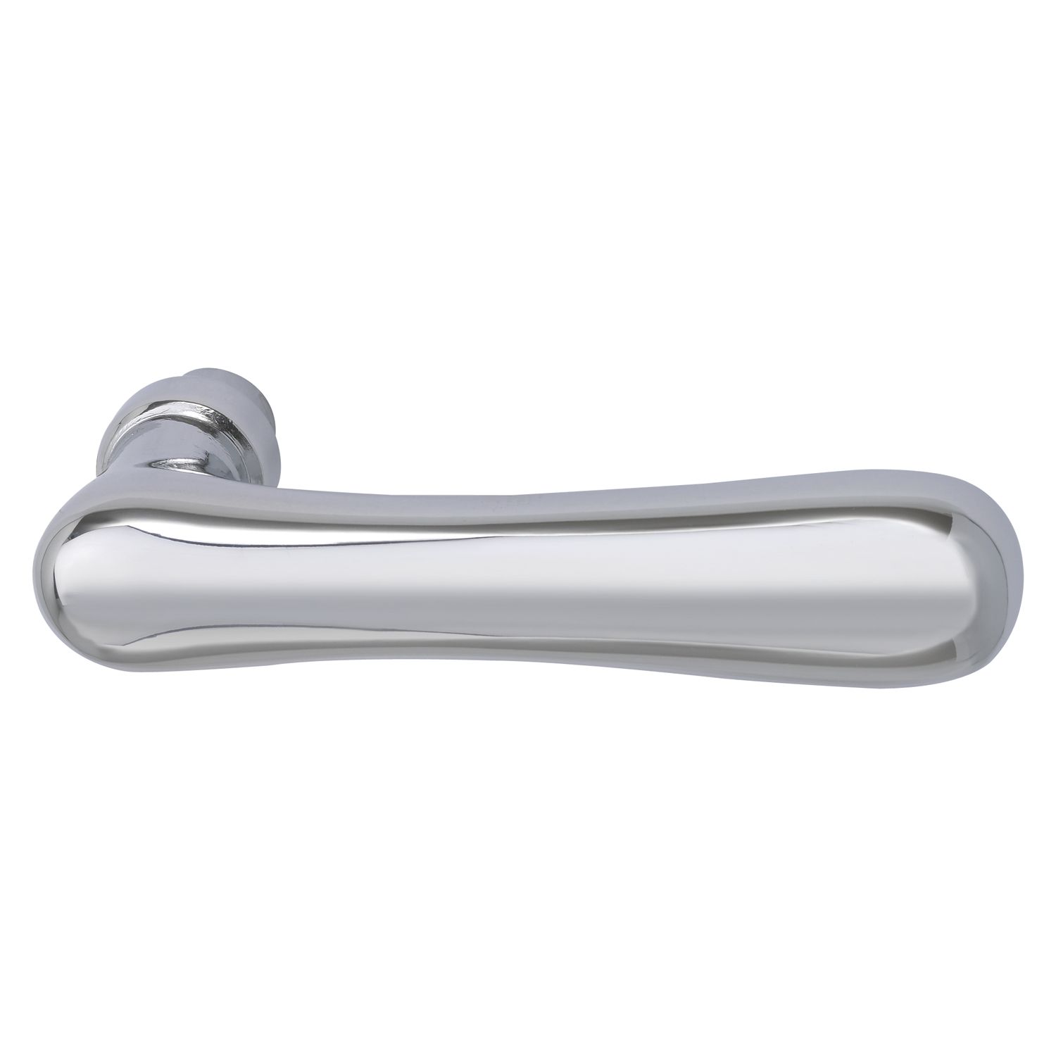 Drückerlochteil ELEGANT 22 - Haustür, Messing verchromt, universal