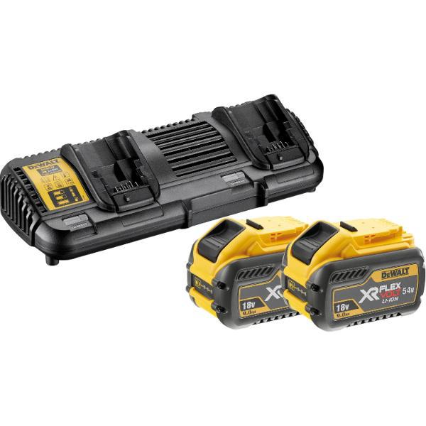 DeWalt Akku-Starterkit-Set DCB132x5 18 Volt/54V 2 Stück 9Ah Akkus und Ladegerät