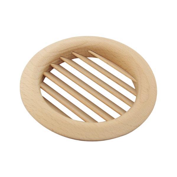 Lüftungsrosette rund 139 mm Buche gedämpft roh