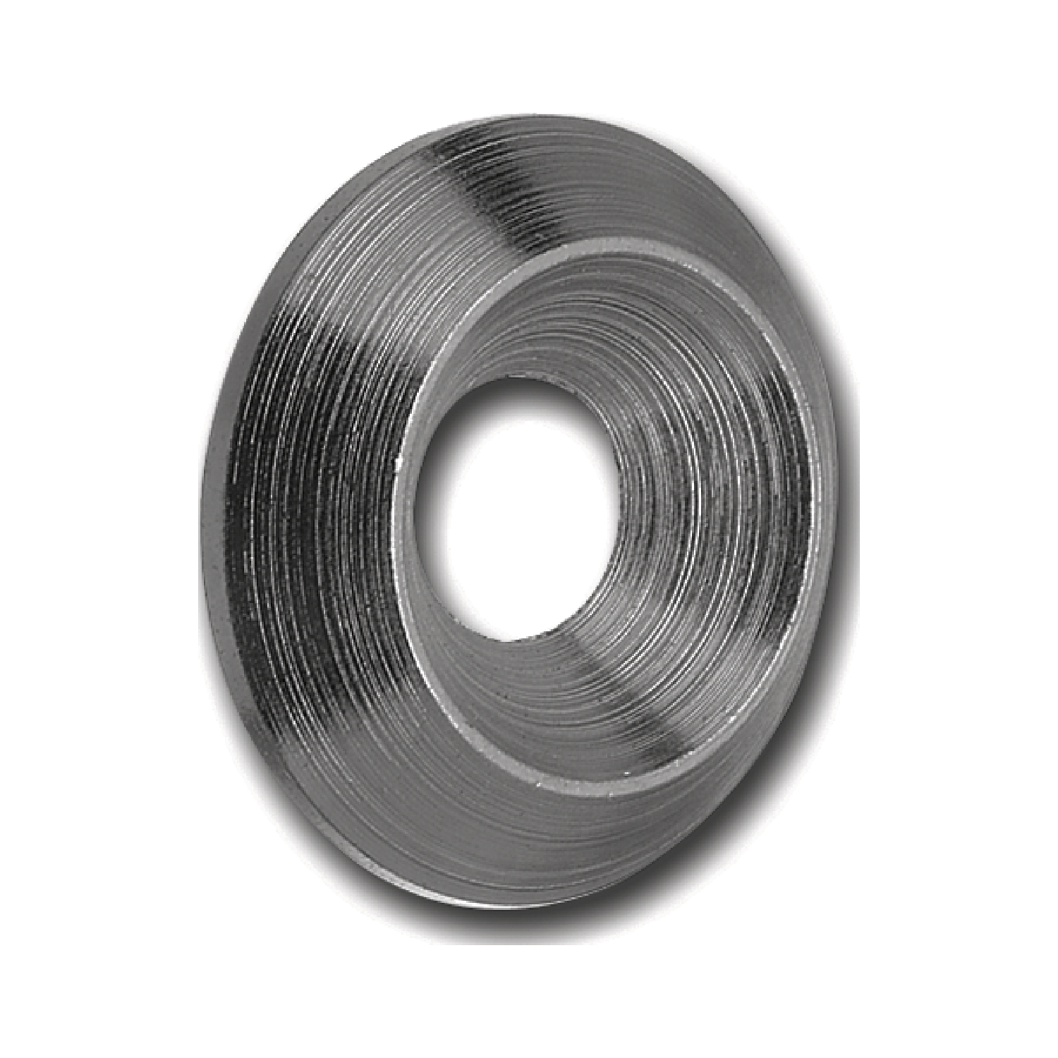 Rosette 90° Vollmetall M10 Edelstahl A1 für Senkschrauben