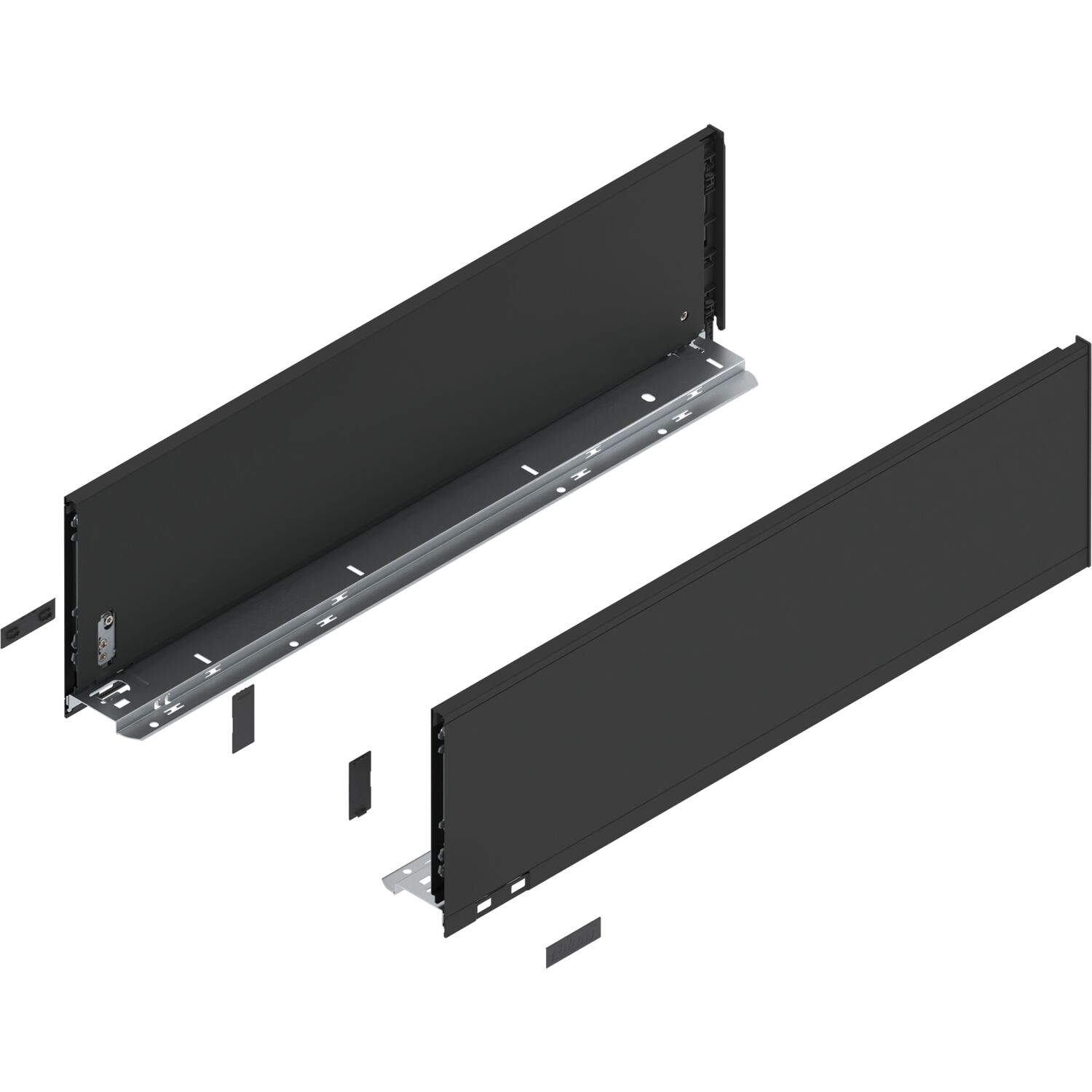 blum LEGRABOX pure Zarge Höhe C, NL 600, Carbonschwarz-matt
