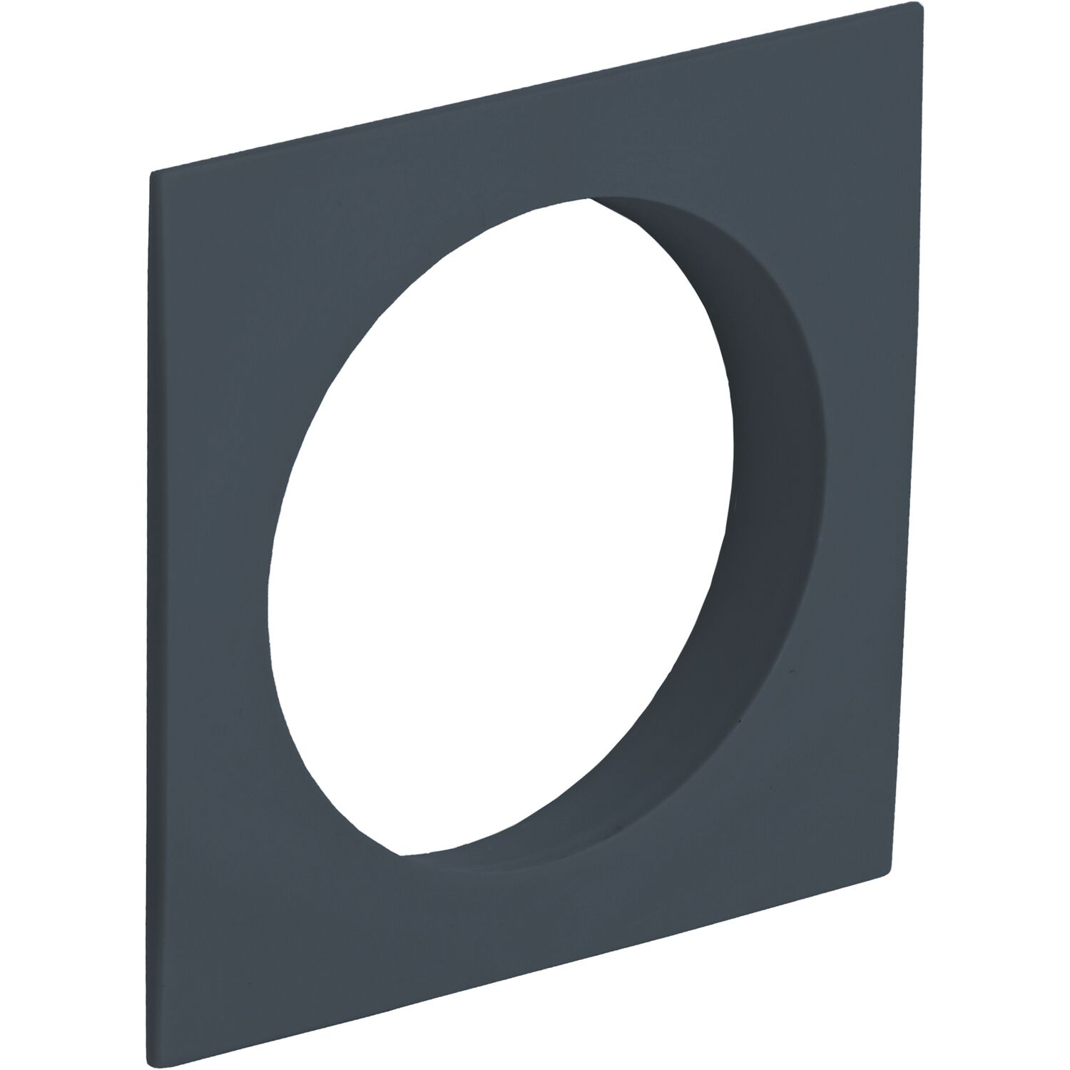 JuNie Push-Lock Zylinderrosette eckig Kunststoff anthrazitgrau