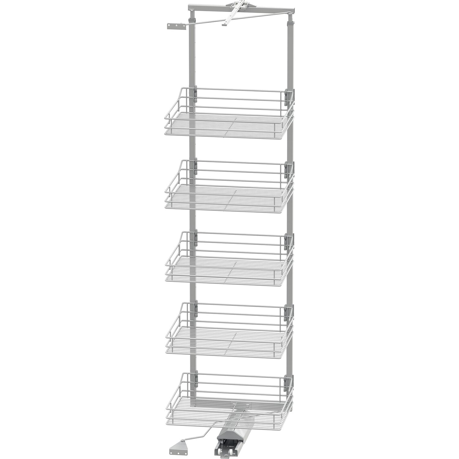 Vauth-Sagel VS TAL Gate Hochschrankauszug Set Classic 1900 - 2140 mm KB 600 mm Silber