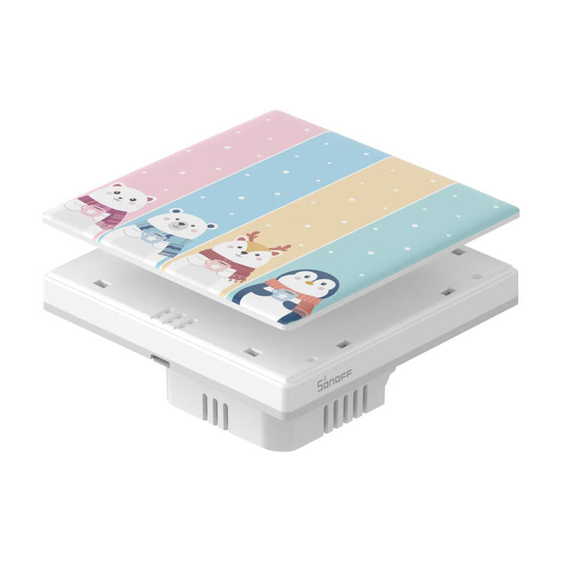 Sonoff TX Ultimate Smart Touch Wandschalterabdeckung Cartoon 4fach