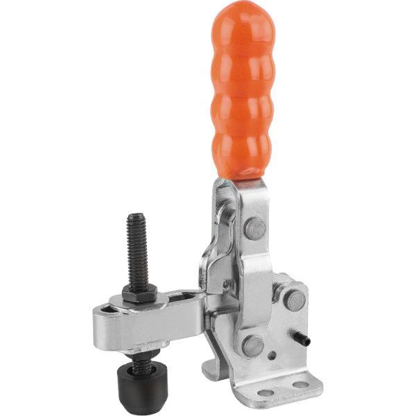 Kipp Senkrechtspanner Type K0058 Stahl vertikal mit waagrechtem Fuß F4=3000N