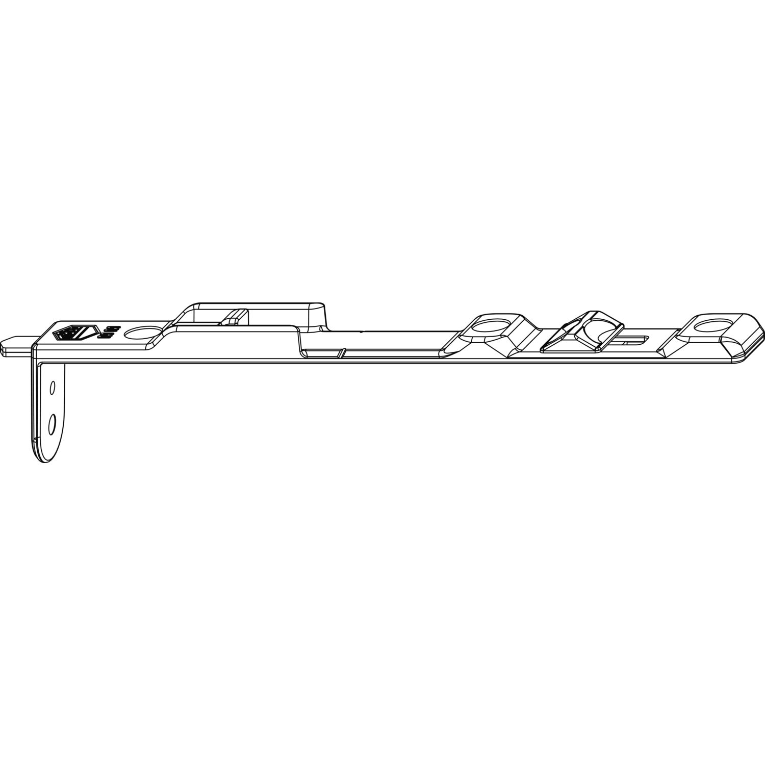 Maco #214293 MACO MM Kantriegel oben MM-KS, Eurofalz FT 18 mm, 9V, L=162 mm, silber