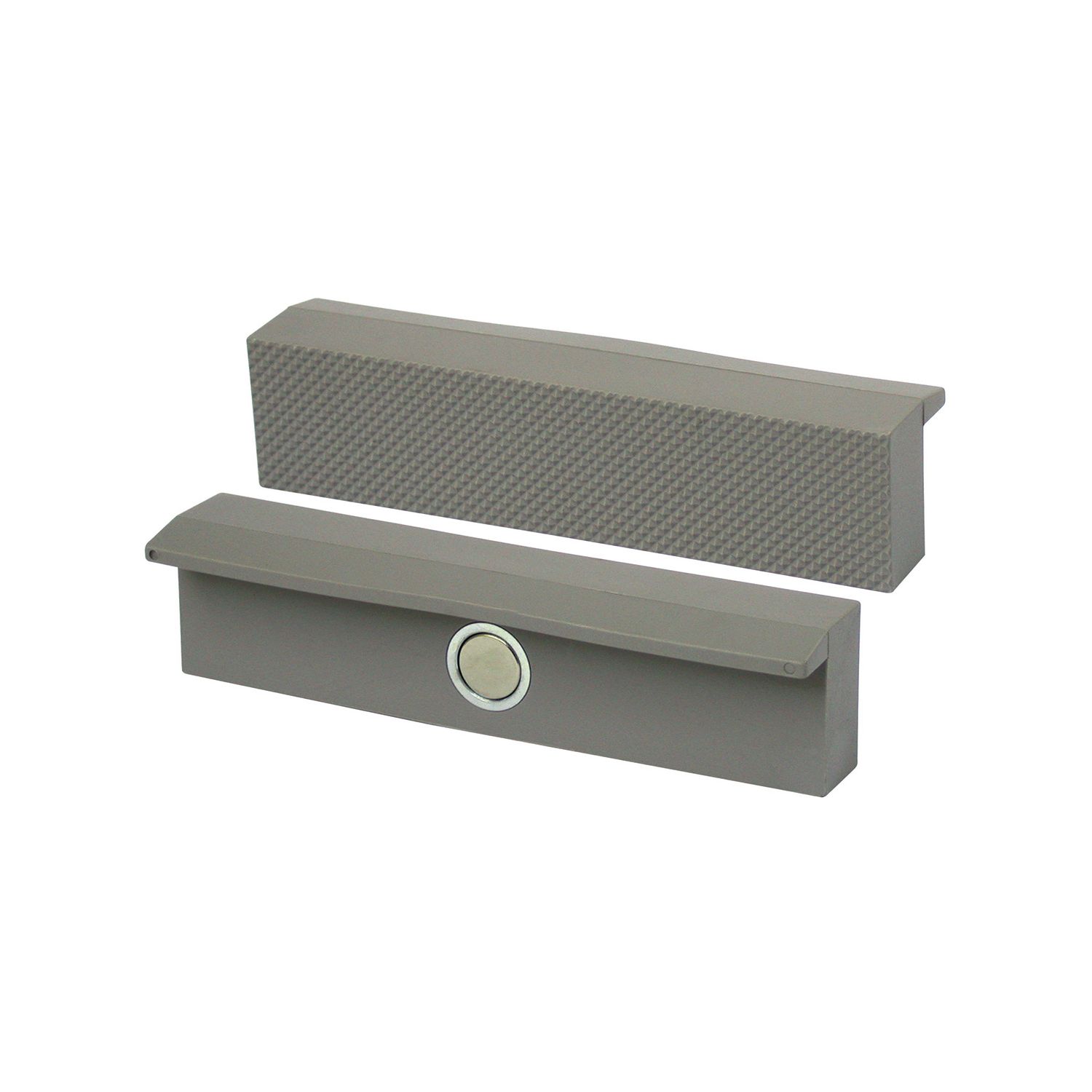 Heuer Polyurethan-Riffel-Schutzbacke mit Magnet Backenbreite 140 mm