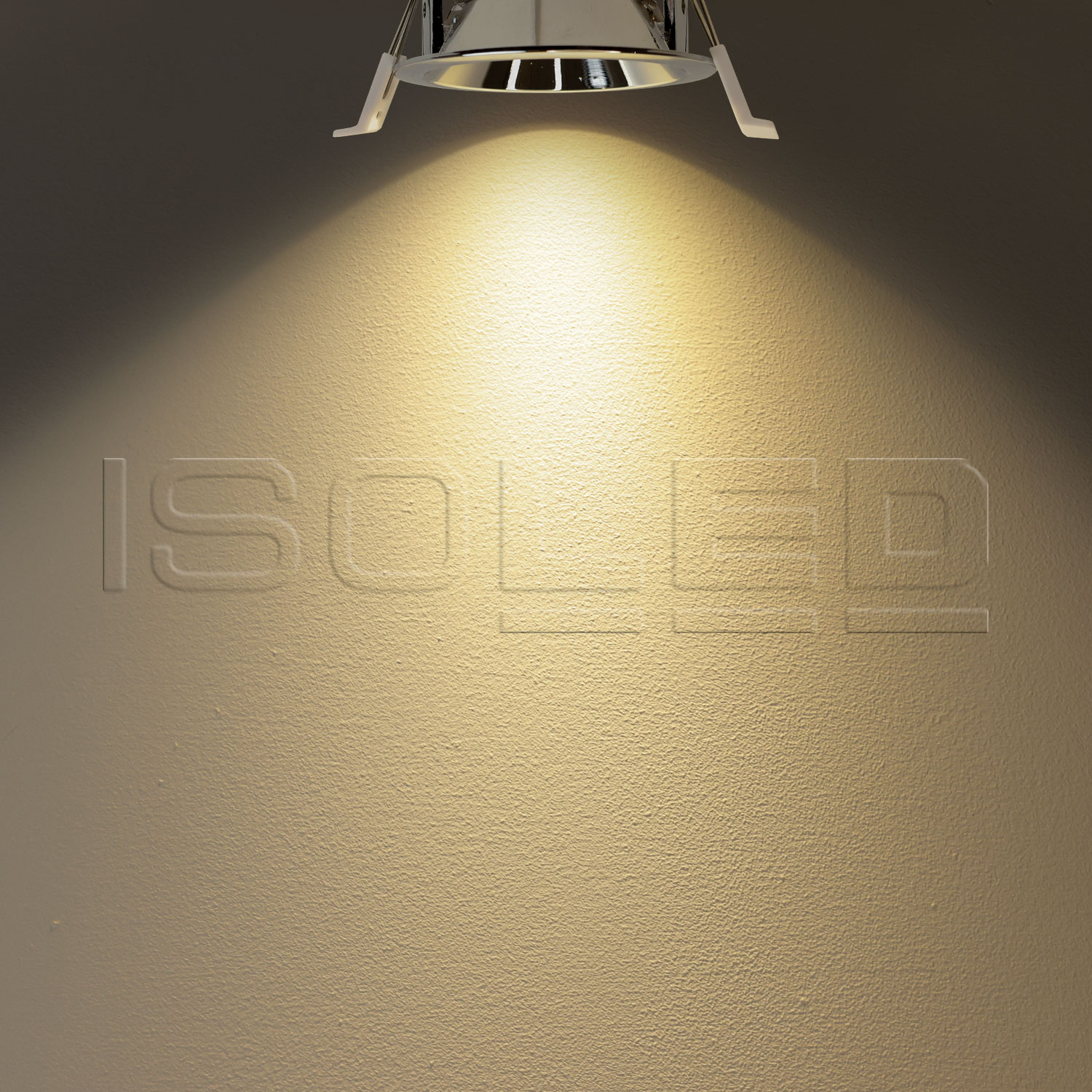 ISOLED LED Einbaustrahler BACK60 alu glänzend rund 5W CRI90 3000K rückversetzt UGR
