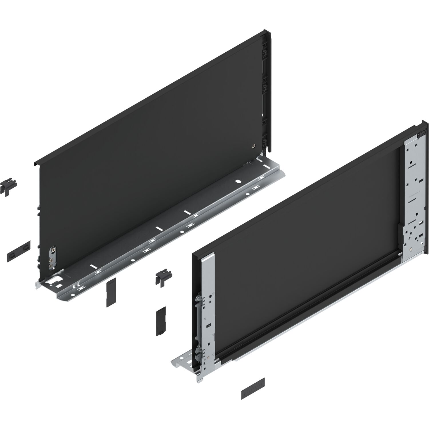blum LEGRABOX special edition Innenzarge Höhe F, NL 500 mm, Carbonschwarz