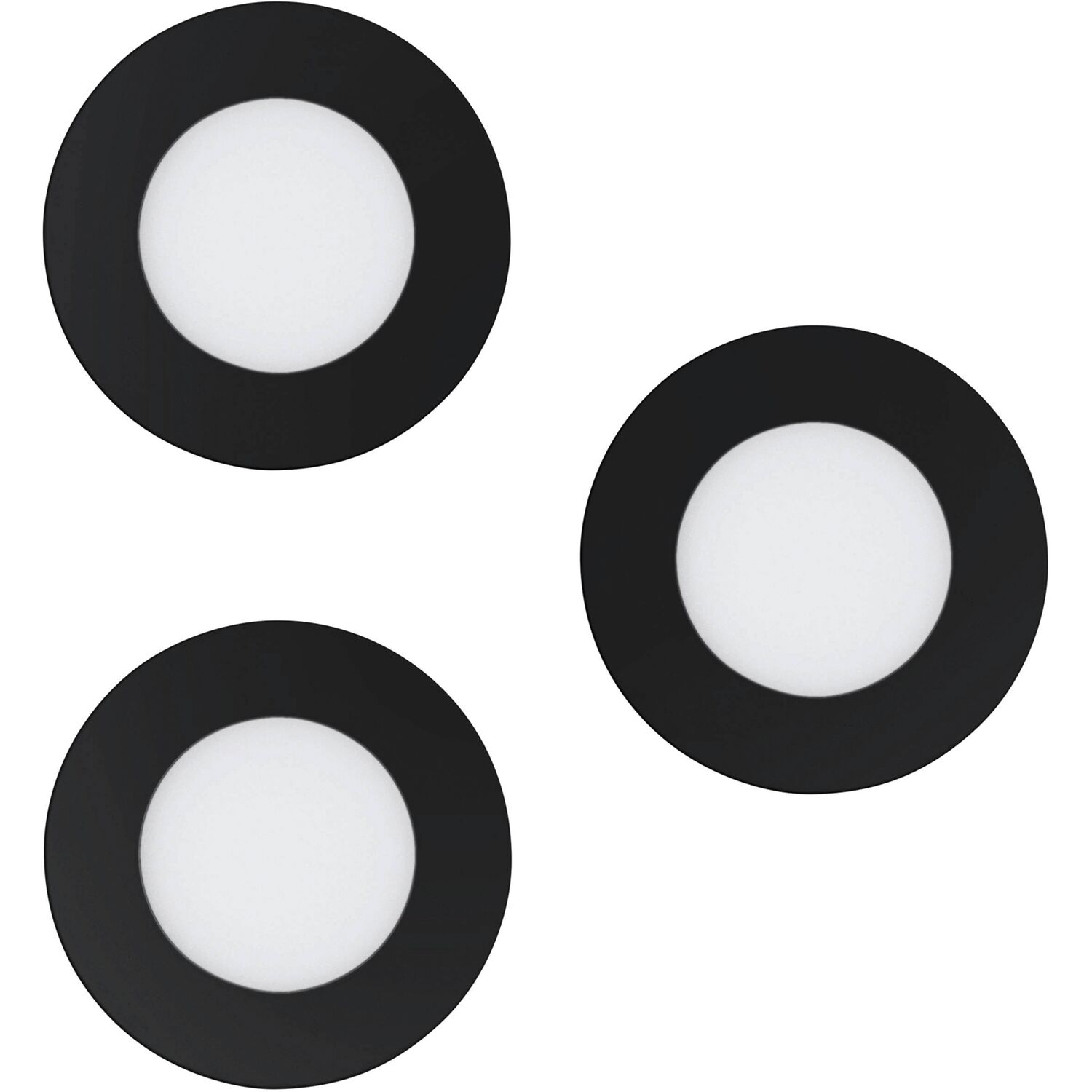 EGLO Leuchten Einbauleuchte Fueva-Z ø 85mm schwarz