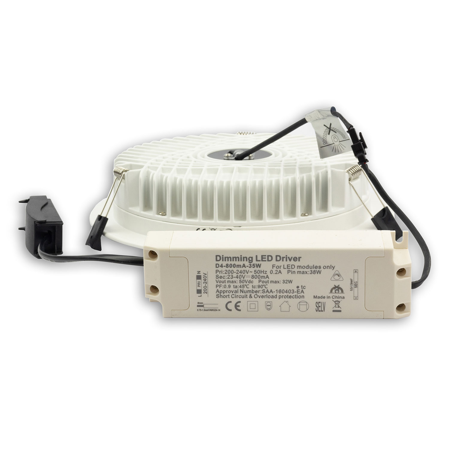 ISOLED LED Downlight blendungsreduziert 35W rund DN280 CRI90 Switch 3000|3500|4000K dimmbar