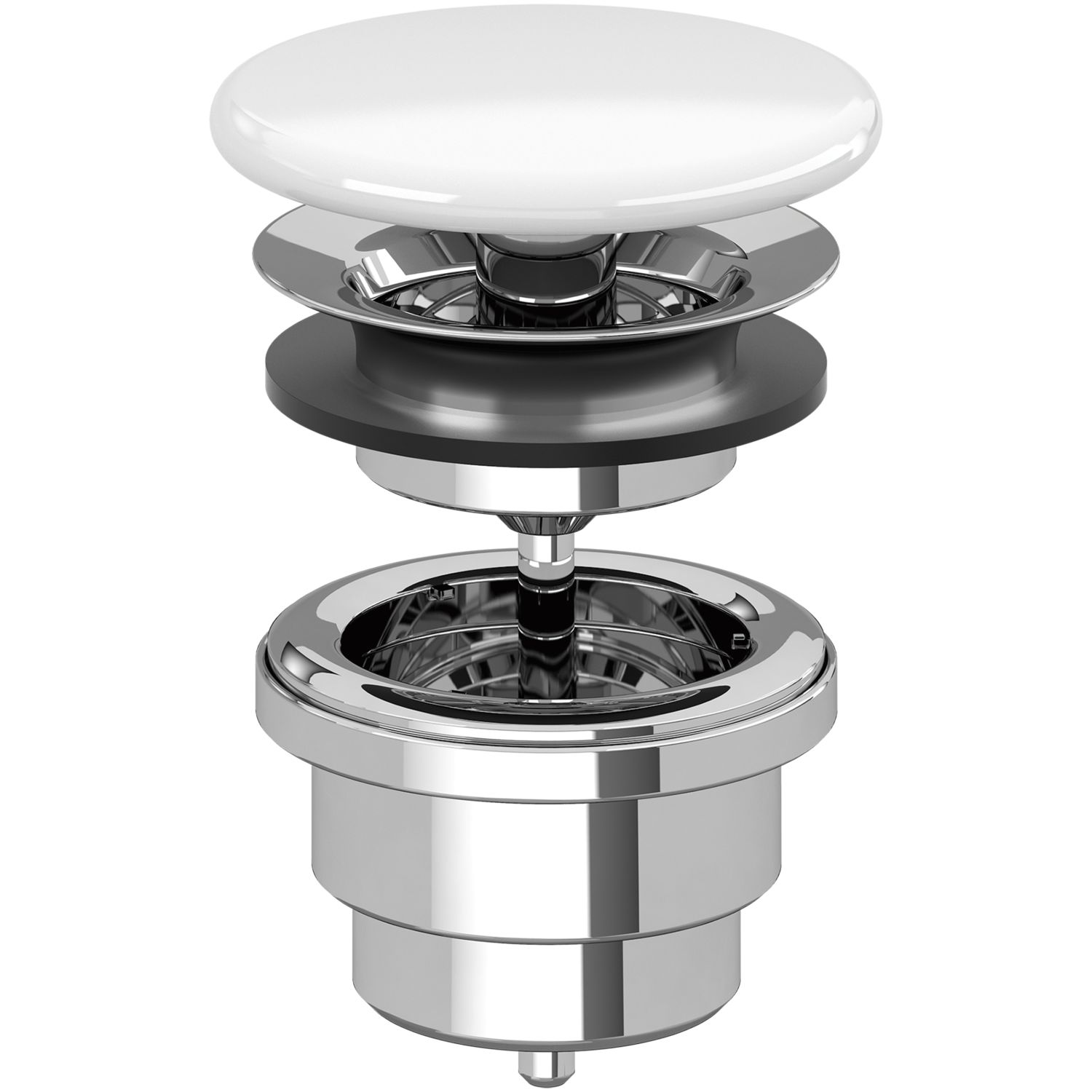 Villeroy & Boch 5/4" Schaftventil 68080001, Weiß Alpin