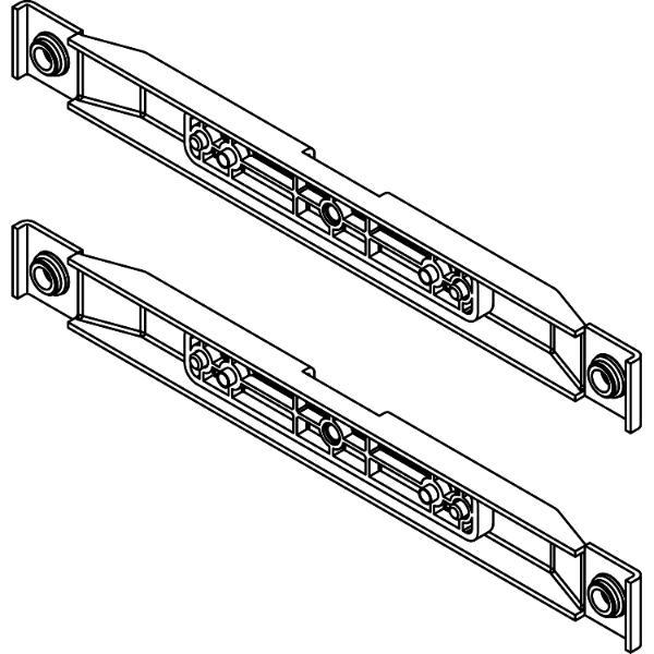 Vauth-Sagel VS TAL Larder Frontbefestigung KB 300 mm Silber