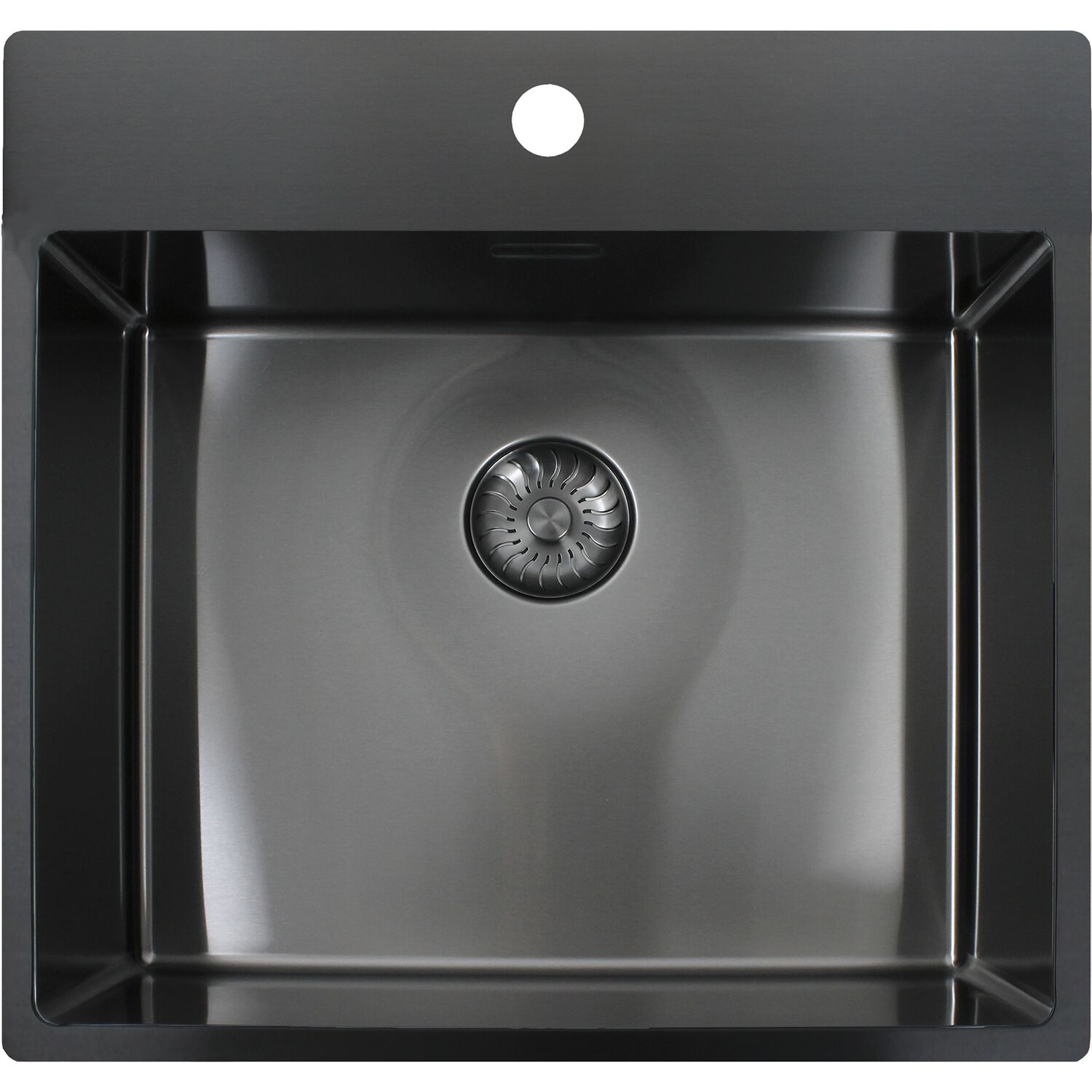 solido 2D-Spüle CAPP50KR10GM Edelstahl-Anthrazit Gun Metal