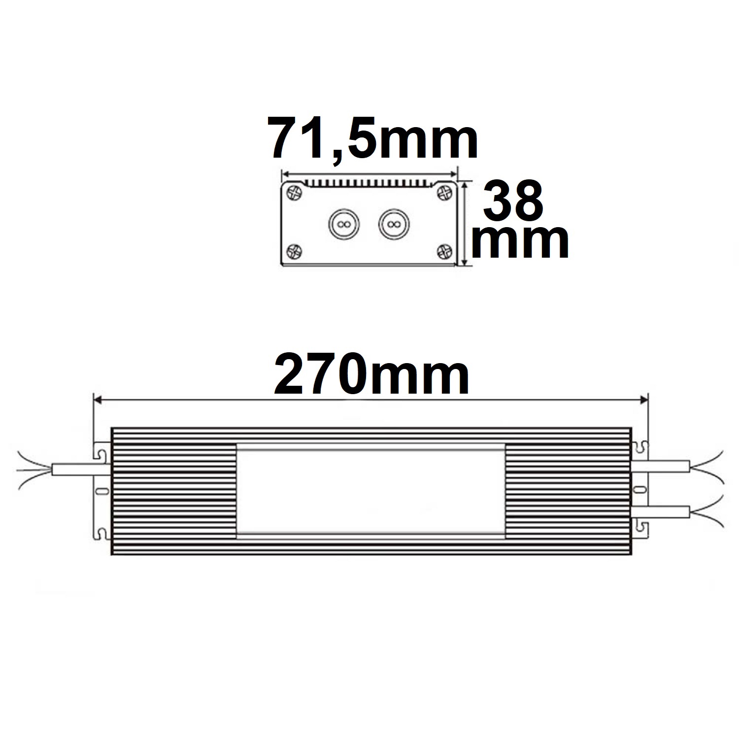 ISOLED LED Trafo 24V/DC 10-300W IP66 SELV