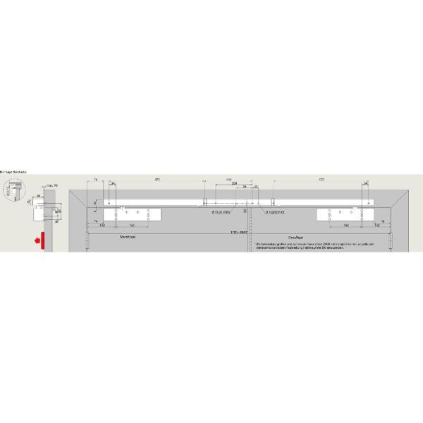 dormakaba Türschließer TS 98 XEA GSR-EMR1-G-VL, EN 1-6, mit Gleitschiene, silber